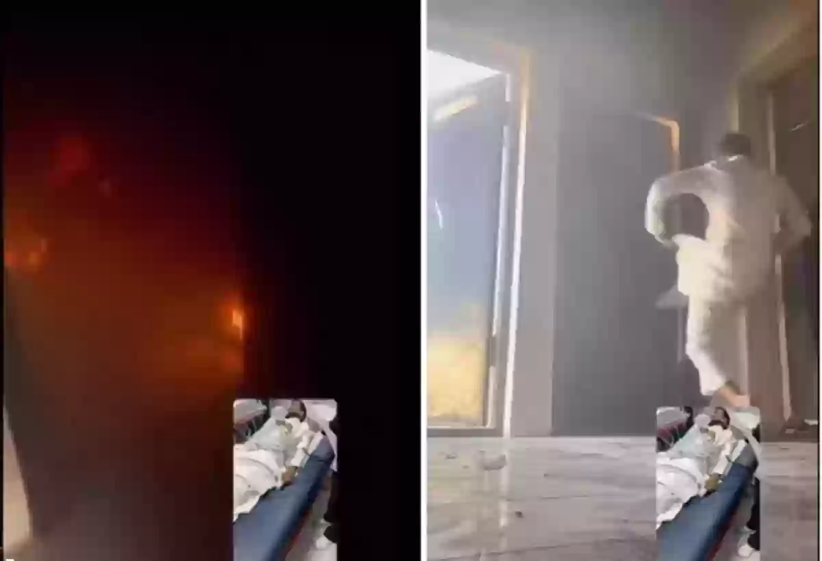 مواطن سعودي يتمكن من إنقاذ عائلة من الاحتراق بعدما حاصرتهم النيران في منزلهم!