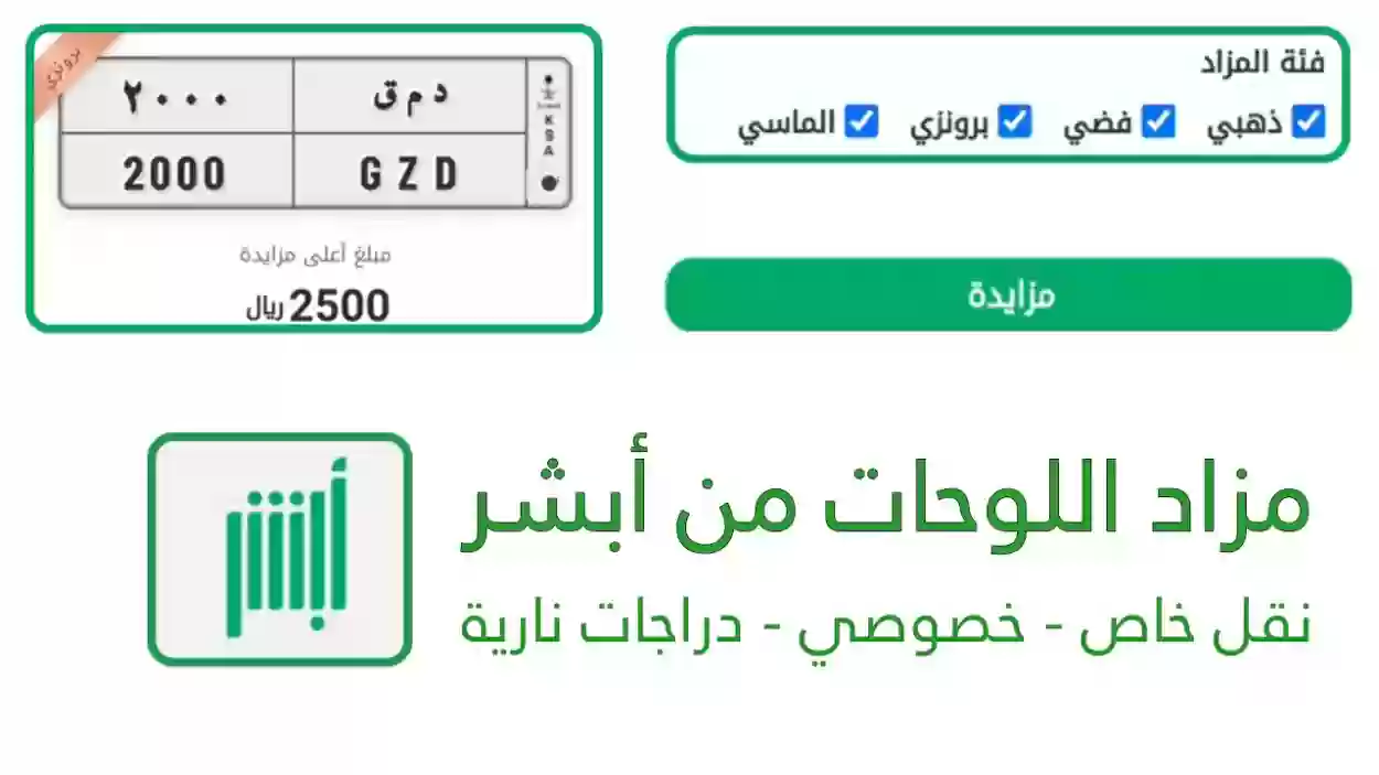 كيفية التسجيل في مزاد اللوحات الإلكترونية في السعودية