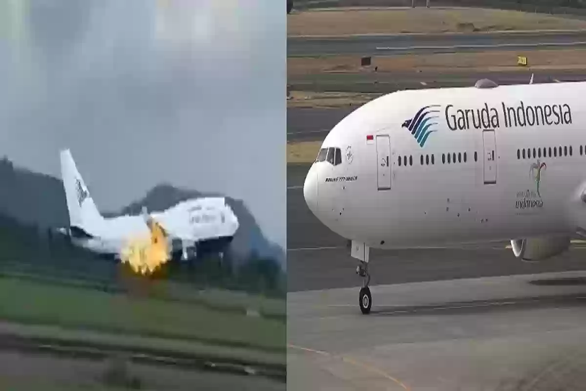 نشوب حريق في محرك طائرة إندونيسية في طريقها إلى السعودية