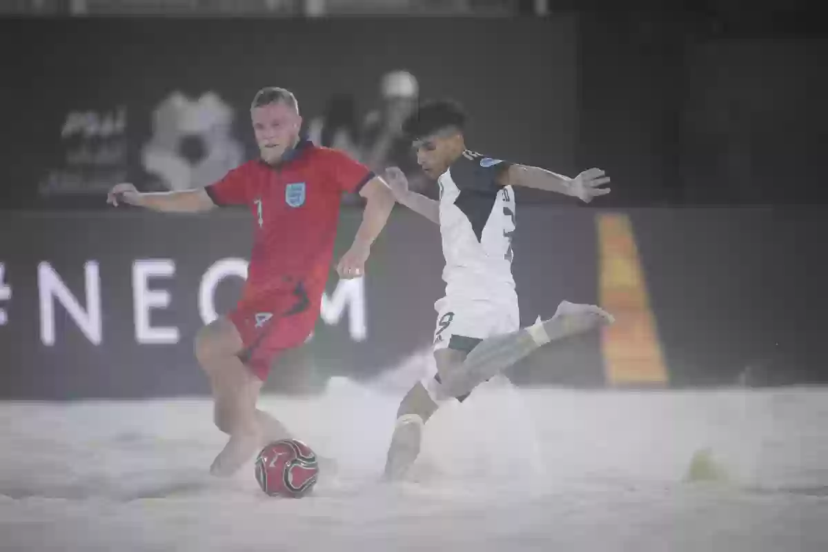 الأخضر السعودي يخسر من المنتخب الإنجليزي في كأس نيوم الدولية